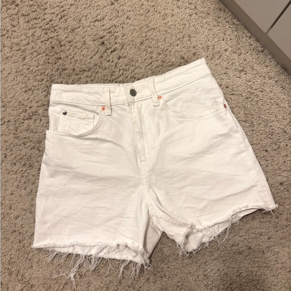 H&M White Denim Shorts